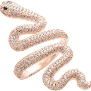 Taylor Swift Sterling Rose Gold Snake Ring